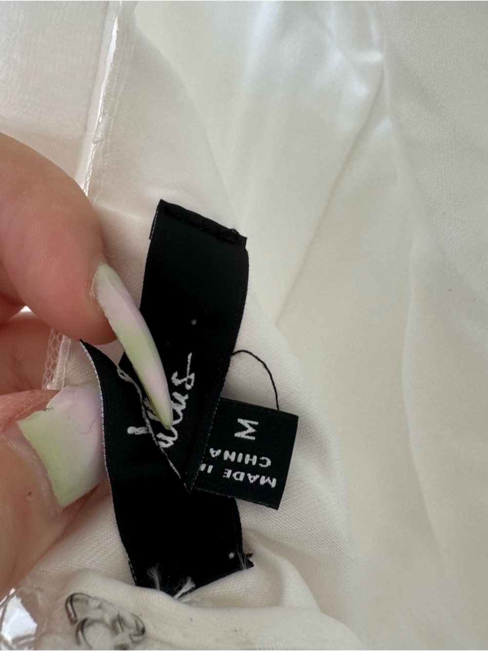 NWOT Lulus White Effortlessly Sweet White Tulle Floral Toe Strap MIDI Dress M - Picture 5 of 5
